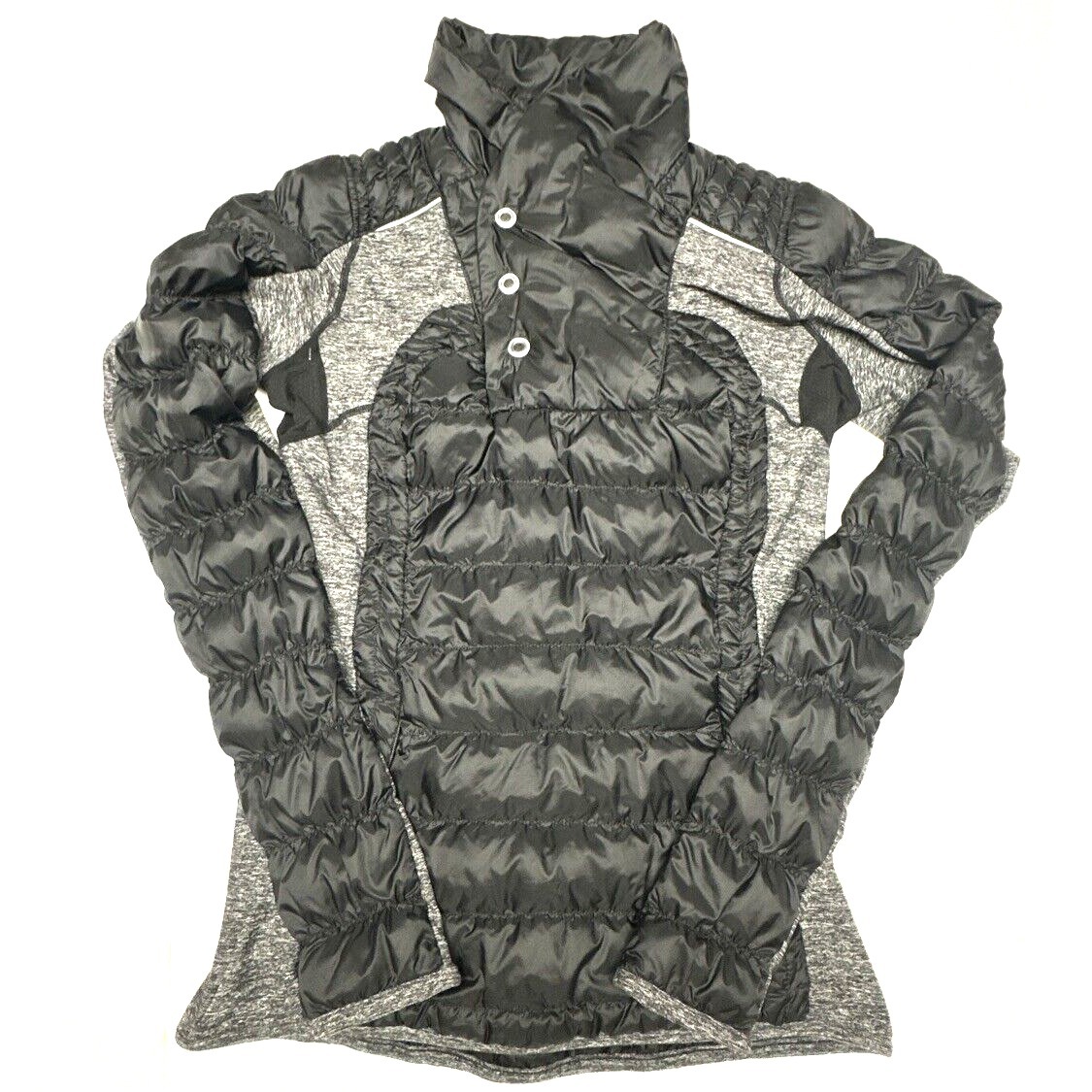 Lululemon Run Insulator Pullover 650-Fill Down Black Jacket Womens Size 4